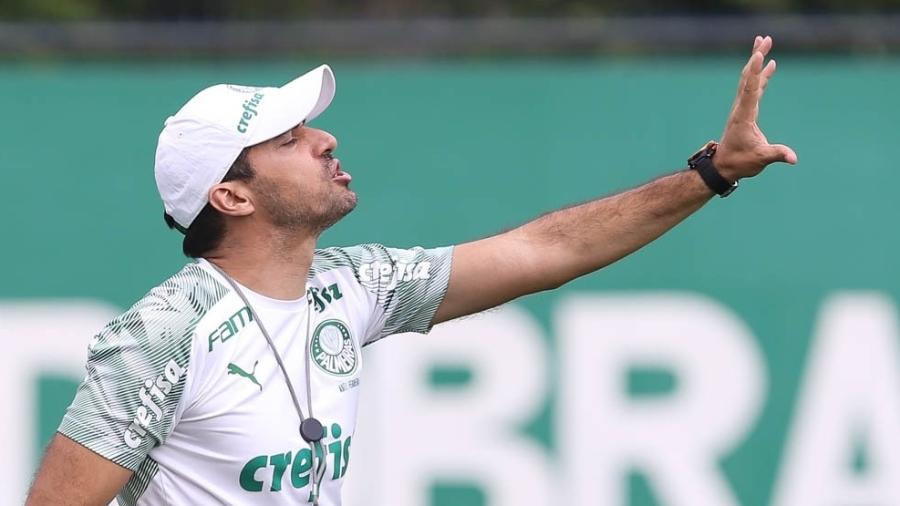 Técnico Abel Ferreira comanda treino do Palmeiras na Academia de Futebol - Cesar Greco/SE Palmeiras
