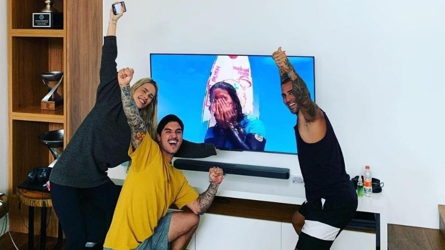 Gabriel Medina comemora vitória de irmã Sophia no surfe - Reprodução/Instagram