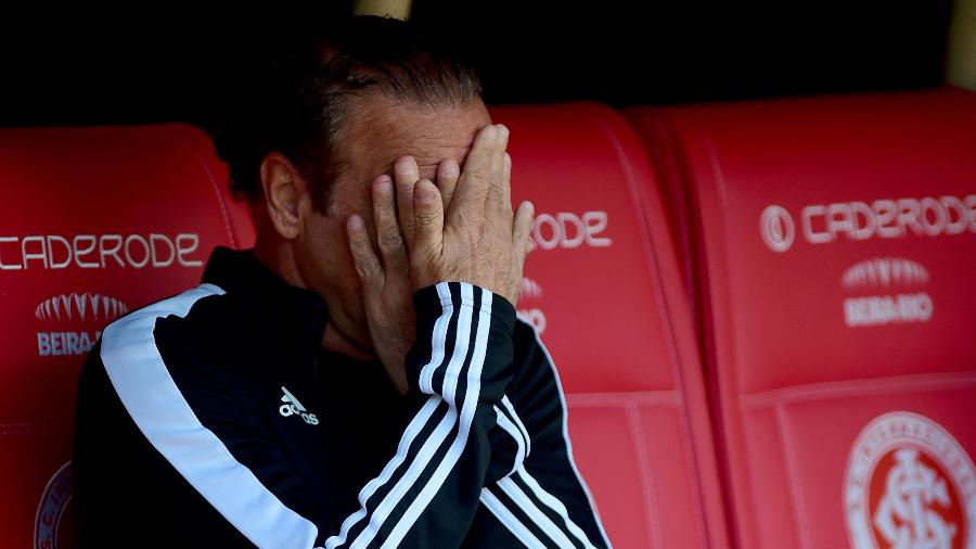 Cuca, técnico do Atlético-MG, contra o Internacional pelo Brasileirão - RICARDO RIMOLI/UAI FOTO/ESTADÃO CONTEÚDO