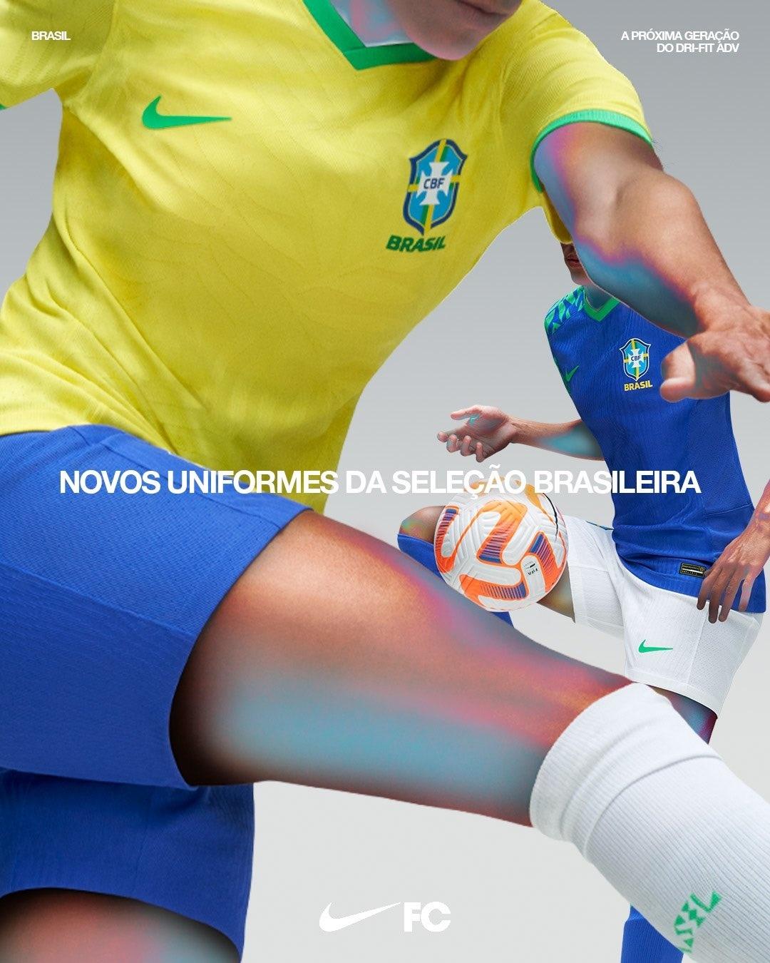 Nike lança uniformes e camisas da seleção brasileira para a Copa