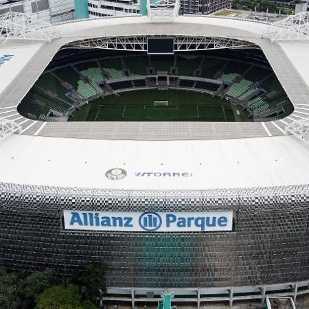 Vista aérea do Allianz Parque, estádio do Palmeiras