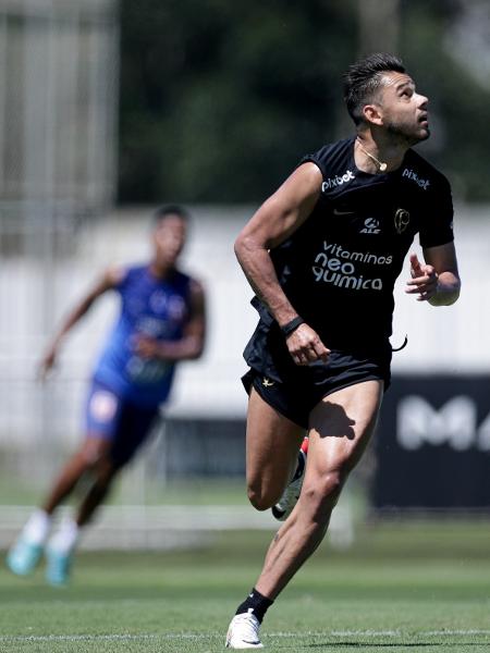 Romero durante jogo-treino do Corinthians