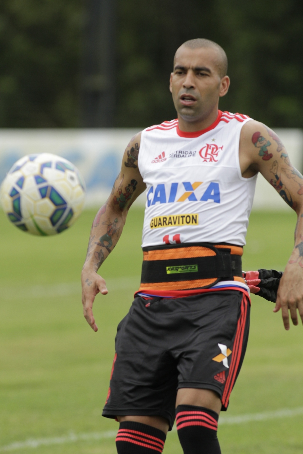 Novas tatuagens foram notadas durante treino do Flamengo - Gilvan de Souza/Flamengo