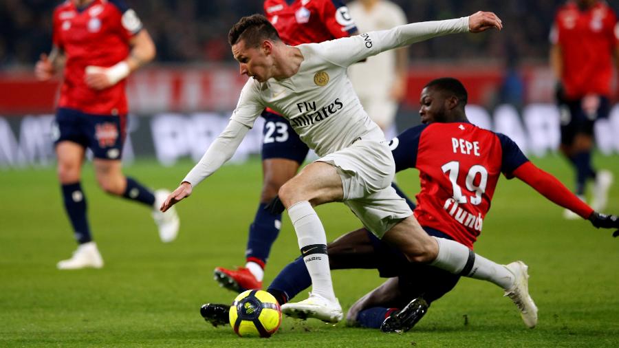 Lille goleou o PSG por 5 a 1 e adiou a definição do Campeonato Francês - PASCAL ROSSIGNOL/REUTERS