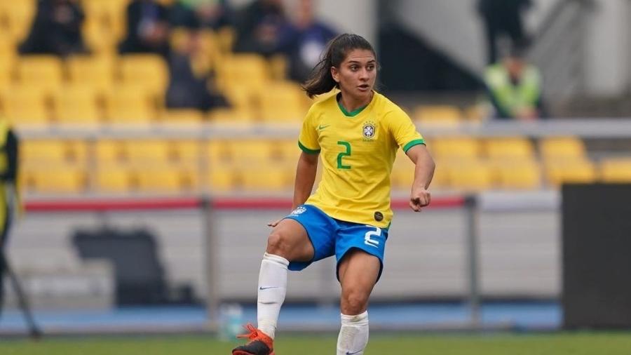 Letícia Santos, lateral do Eintracht Frankfurt, da Alemanha, com passagem pela seleção brasileira - Reprodução Instagram/ Daniela Porcelli