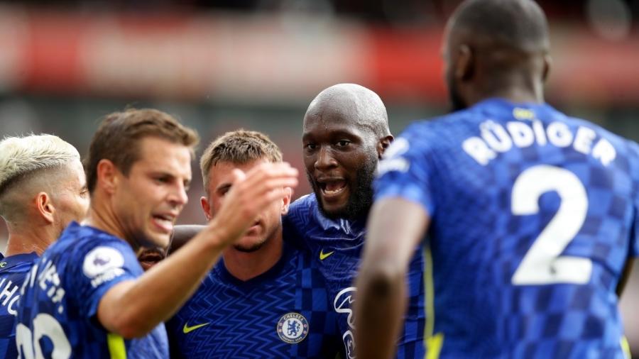 Lukaku marca contra o Arsenal em sua estreia pelo Chelsea - REUTERS/David Klein 