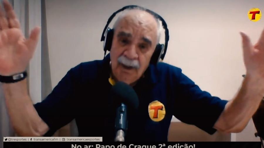 Paulo Morsa, comentarista da Rádio Transamérica, ofendeu o técnico Abel Ferreira, do Palmeiras - Reprodução 