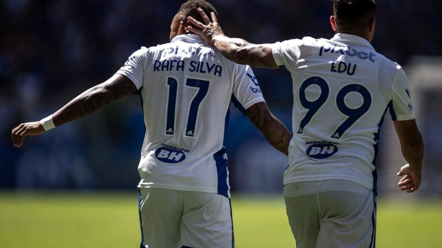 Rafa Silva e Edu foram os autores dos gols do Cruzeiro na vitória sobre o Sampaio Corrêa - Staff Images/Cruzeiro