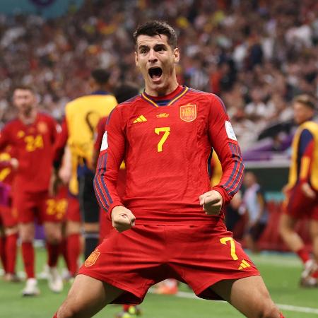 Morata abriu o placar para sua seleção no agitado confronto diante da Alemanha - Catherine Ivill/Getty Images