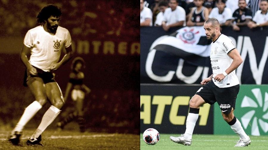 Sócrates e Renato Augusto, dois camisas 8 do Corinthians - CLAUDINE PETROLI/AE - RONALDO BARRETO/THENEWS2/ESTADÃO CONTEÚDO