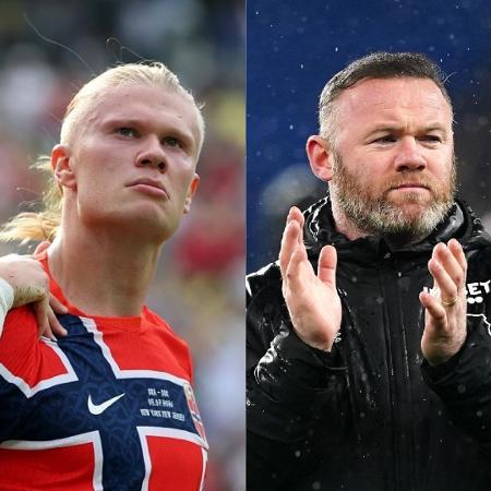 Erling Haaland e Wayne Rooney Erling Haaland e Wayne Rooney