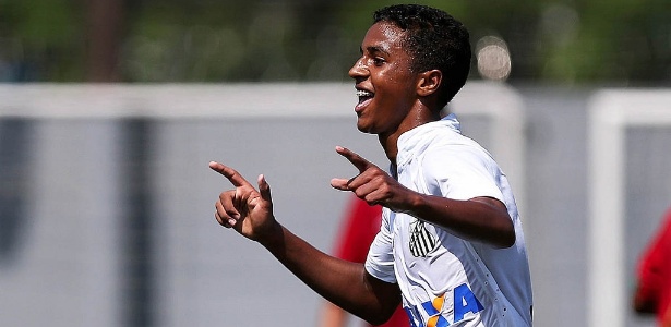 Lucas Sena é um dos destaques do time Sub-17 do Santos - Pedro Ernesto Guerra Azevedo/ Santos FC