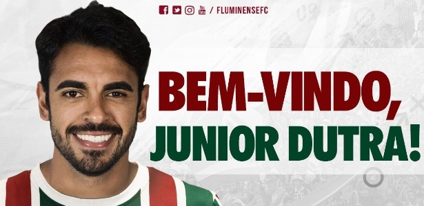 Júnior Dutra é o mais novo reforço do Fluminense até o fim da temporada - Divulgação/Fluminense