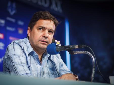 Itair Machado, vice-presidente de futebol do Cruzeiro, em entrevista na Toca da Raposa - Vinnicius Silva/Cruzeiro