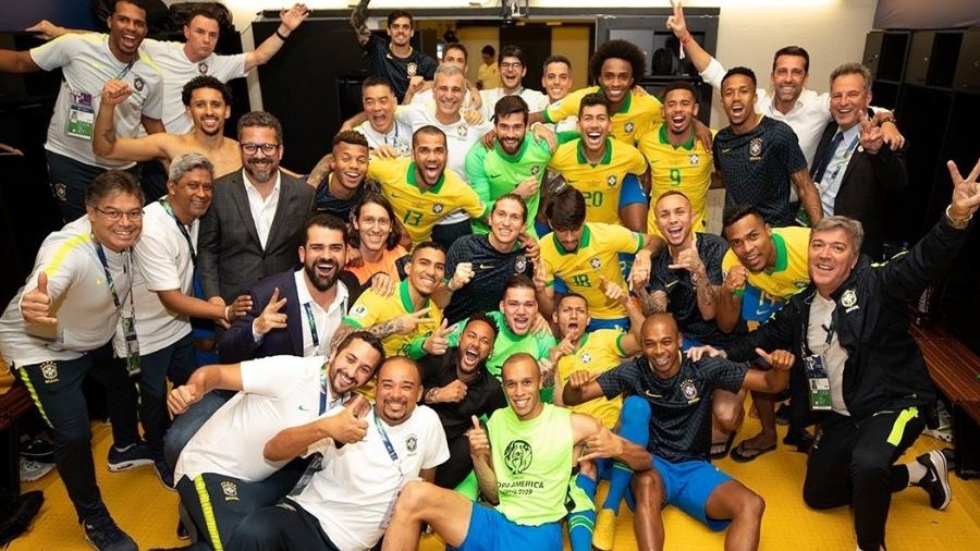 Clima de união e familiar é uma das apostas de Tite para a seleção brasileira ser campeã - Lucas Figueiredo/CBF