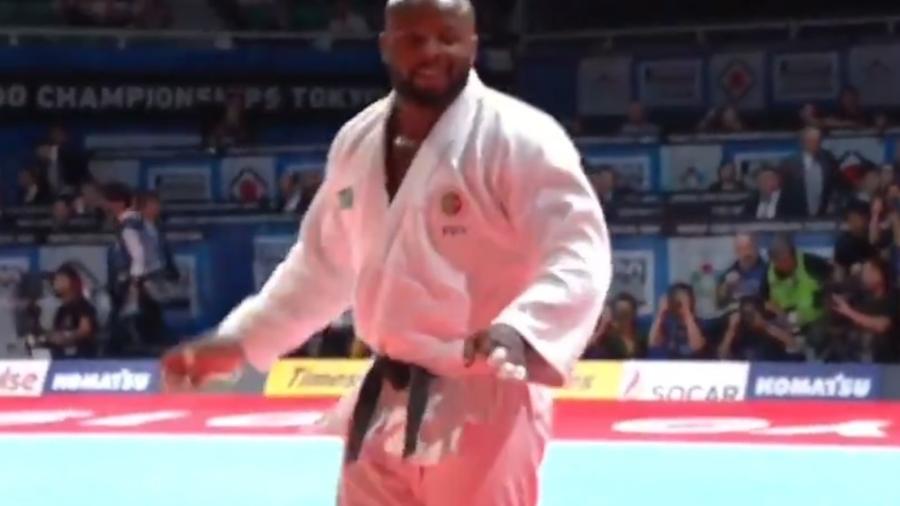 Judoca português comemora título mundial - Reprodução