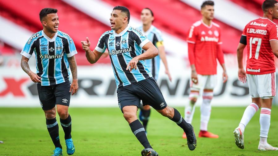 Diego Souza testou positivo para covid-19 e desfalca o Grêmio contra o Ceará - Lucas Uebel/Grêmio FBPA