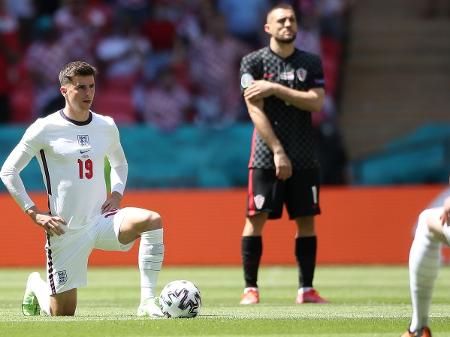 Ao contrário da Inglaterra, jogadores da Croácia não se ajoelham antes das partidas da Euro - Getty Images