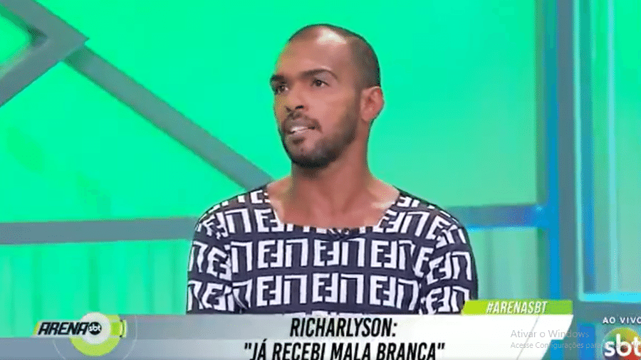 Richarlyson, durante participação no Arena SBT - Reprodução/SBT