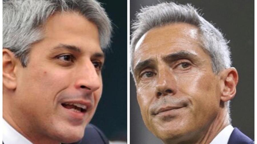 Deputado federal Alessandro Molon e técnico do Flamengo, Paulo Sousa: e aí, parece? - Divulgação / Reprodução Twitter