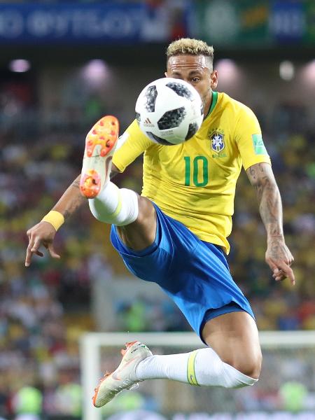 Neymar, durante o jogo contra a Sérvia pela Copa do Mundo de 2018 - Lucas Figueiredo/CBF