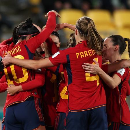 Gonzalez, da Espanha, comemora gol contra a Costa Rica pela Copa do Mundo feminina
