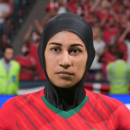 Nouhaila Benzina, jogadora de Marrocos, integra o FIFA 23