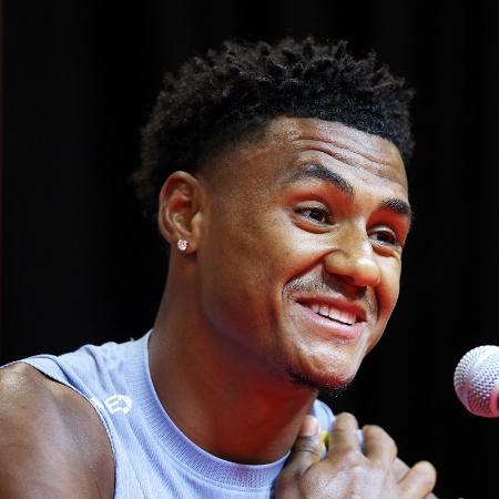Ollie Watkins, atacante da Inglaterra, em coletiva, durante Copa do Mundo