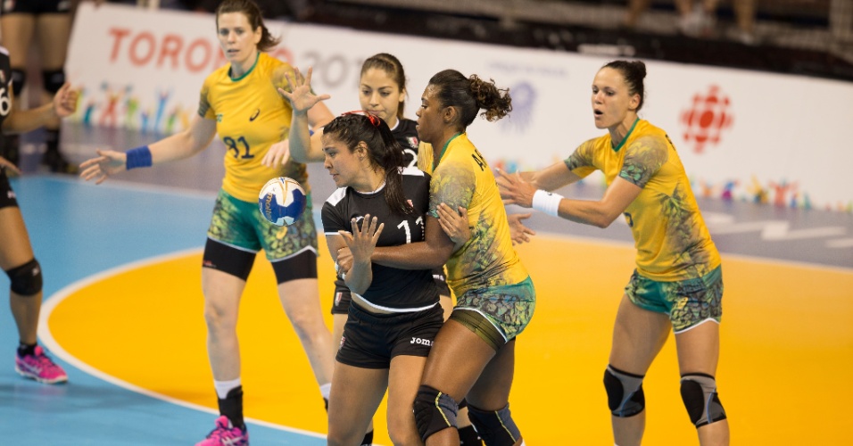 Brasil venceu a seleção do México por 34 a 19 no handebol feminino
