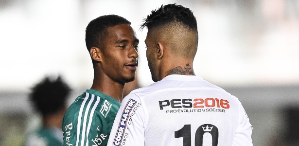 Atletas do Santos querem fazer um "jogo de paz" com o Palmeiras no Allianz Parque - Ricardo Nogueira / Folhapress