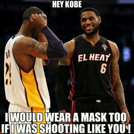 Meme de Kobe Bryant e Lebron James - Reprodução - Reprodução