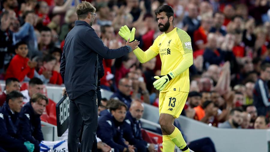 Alisson: relação de confiança com o técnico alemão do Liverpool - Reuters/Carl Recine