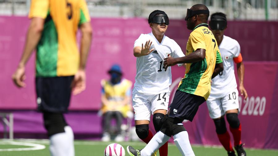 Brasil vence Japão pela segunda rodada da fase de grupos do futebol de 5 - REUTERS/Lisi Niesner