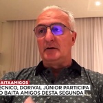 Dorival Júnior em participação no Baita, Amigos, do canal Bandsports em 2021 - undefined