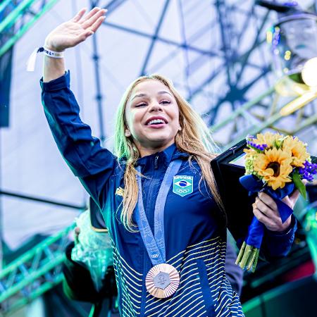 Flávia Saraiva, medalhista de bronze em Paris-2024