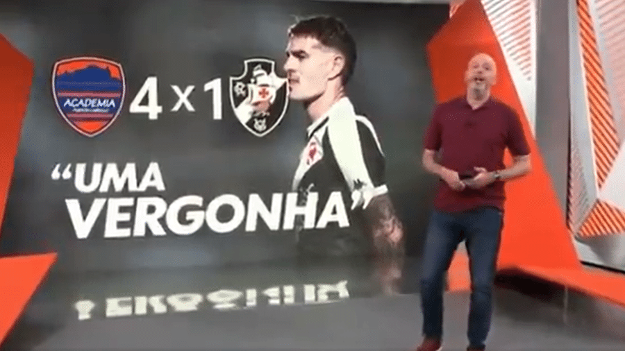 Alex Escobar anunciava reportagem sobre derrota, mas programa acabou com plantão Alex Escobar anunciava reportagem sobre derrota, mas programa acabou com plantão