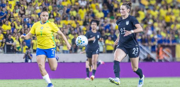 Seleção feminina perde para os EUA por 1 a 0 em amistoso com arbitragem polêmica