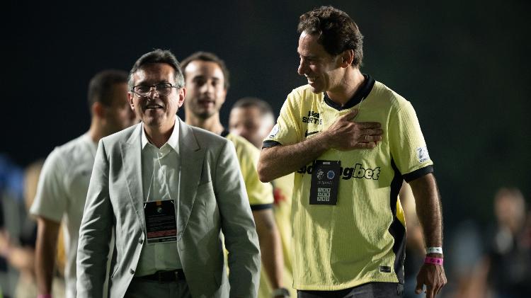 Marcos Lamacchia, candidato a novo dono da SAF do Vasco, em São Januário