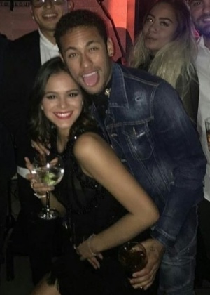 Bruna e Neymar juntos no aniversário dele em fevereiro - Reprodução - Reprodução