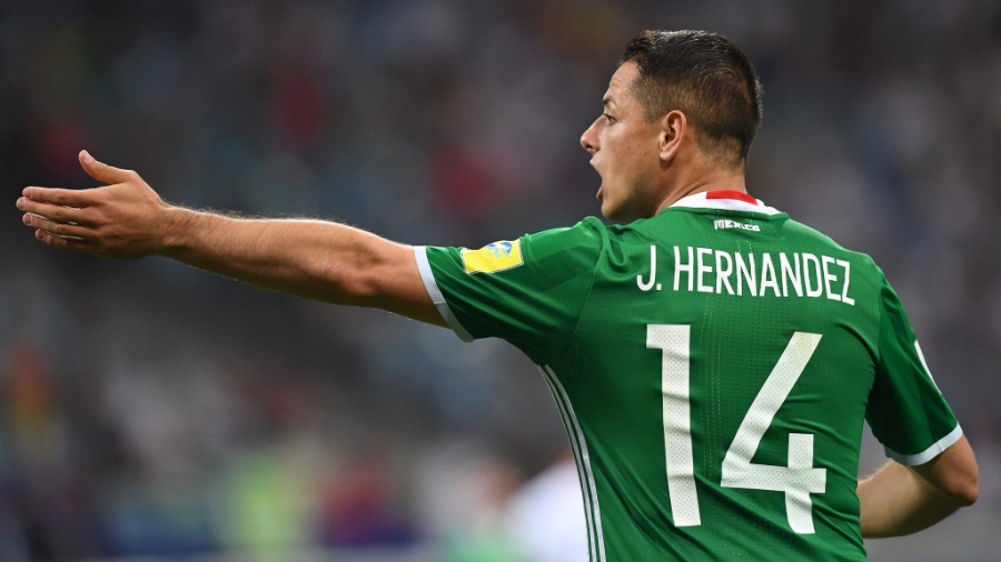 Chicharito Hernéndez, do West Ham, defende a seleção mexicana - Kirill Kudryavtsev/AFP Photo