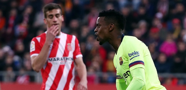 Semedo abriu o placar contra Girona e voltou a marcar após dois anos - SERGIO PEREZ/REUTERS - SERGIO PEREZ/REUTERS