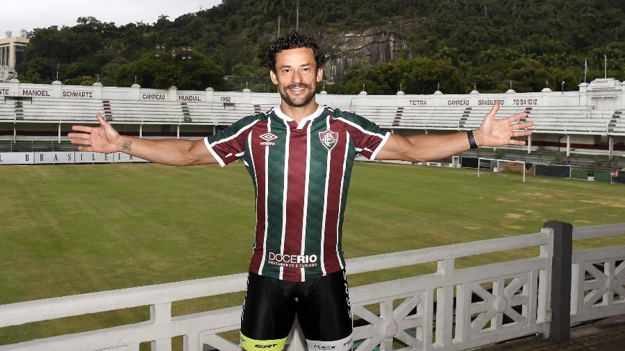 Atacante Fred na sede do Fluminense, em Laranjeiras - Mailson SantanaFLUMINENSE FC