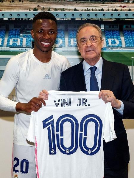 Vinicius Jr comemora 100 jogos pelo Real Madrid e celebra gol feito contra o Real Sociedad  - Instagram