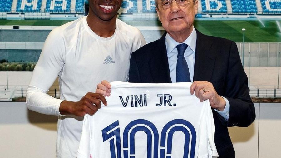 Vinicius Jr comemora 100 jogos pelo Real Madrid e celebra gol feito contra o Real Sociedad  - Instagram