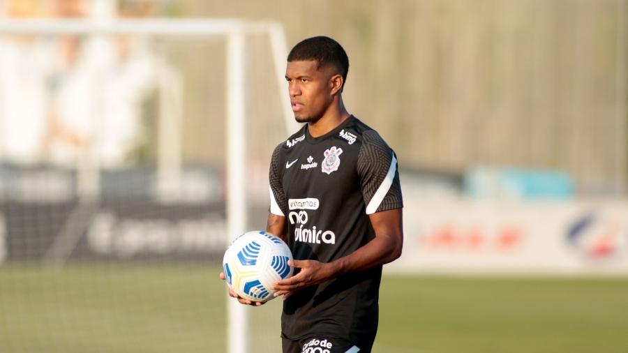 Léo Natel em treino do Corinthians  - Rodrigo Coca/Agência Corinthians