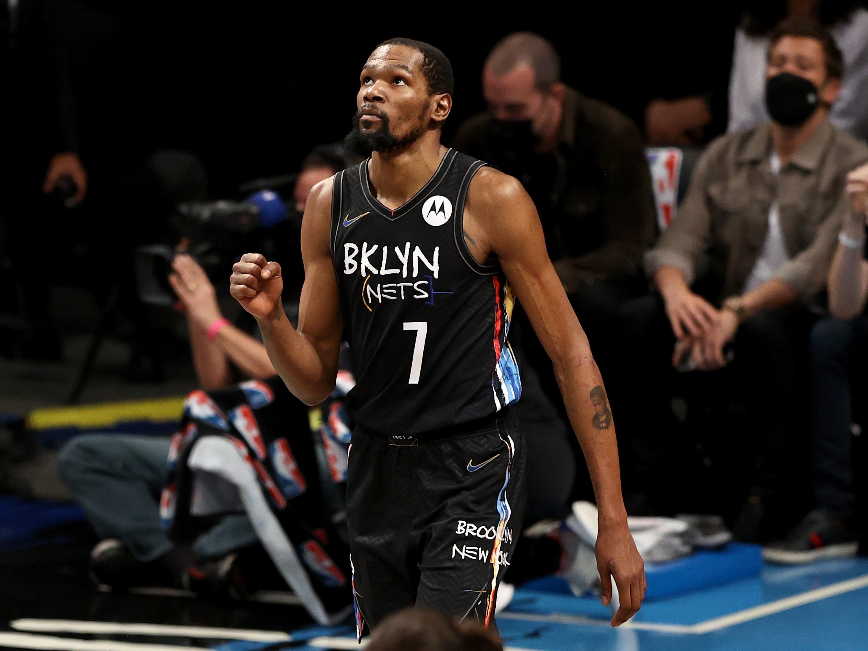 NBA75周年限定マーク付！Brooklyn Nets Kevin Durant NBA75周年限定