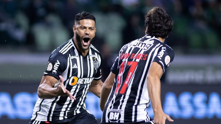 Hulk balançou as redes em Palmeiras x Atlético-MG, jogo válido pelo Campeonato Brasileiro