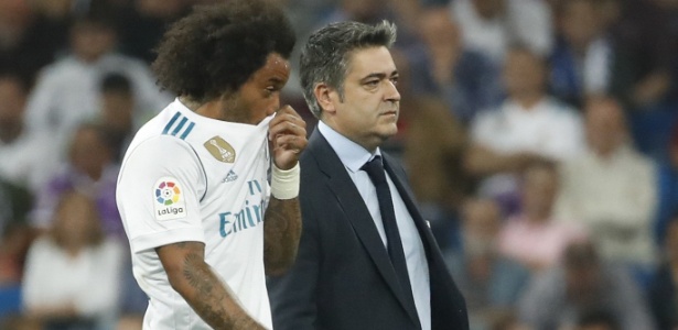 Marcelo deixa o jogo do Real Madrid contra o Betis lesionado - Juanjo Martín/EFE