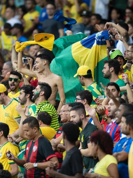 Torcida da seleção brasileira na Arena Fonte Nova, na Bahia - Lucas Figueiredo/CBF