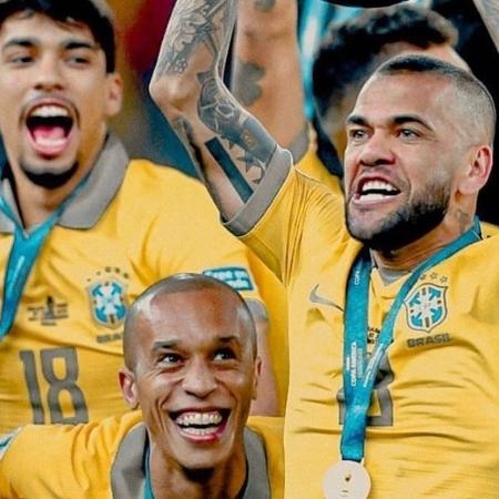 Daniel Alves relembra título da Copa América - Divulgação